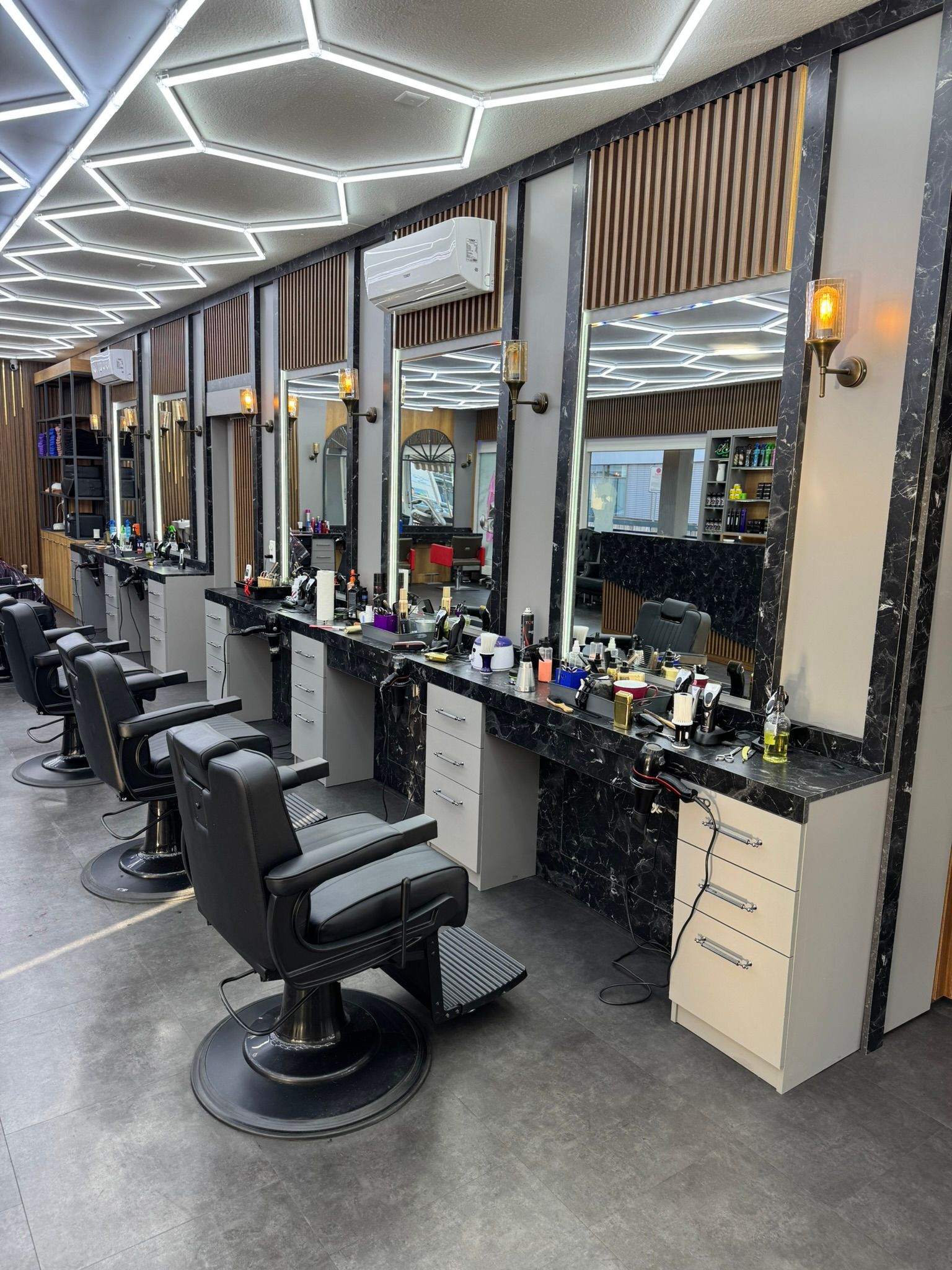 Barber shop interior